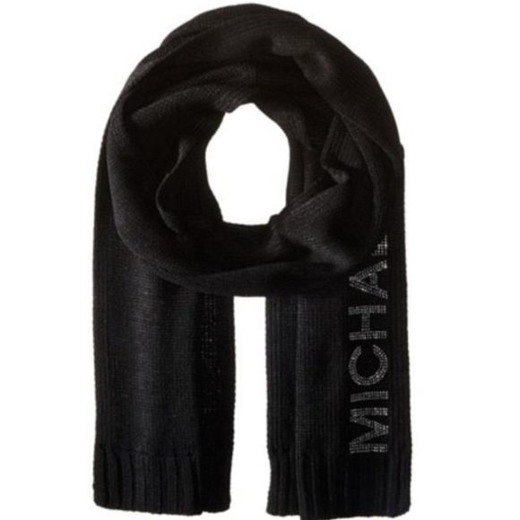 😍 NEW Michael kors studded black scarf - Picture 2 of 5